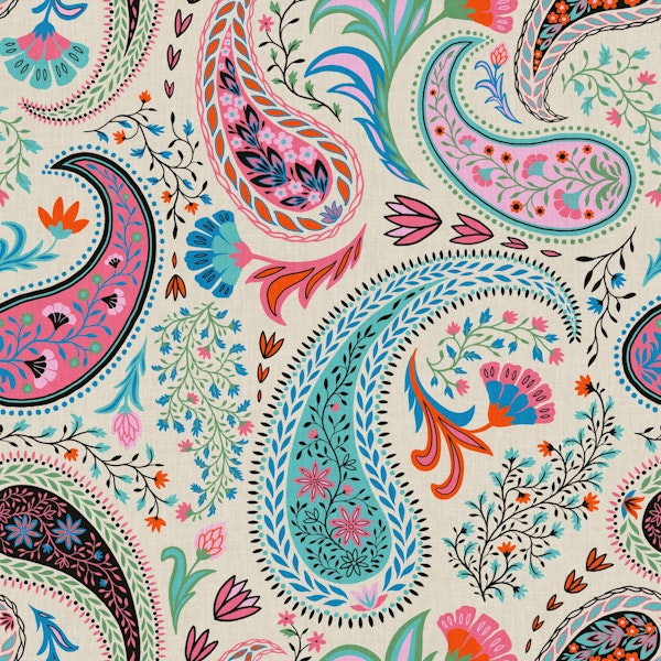 Vibrant paisley