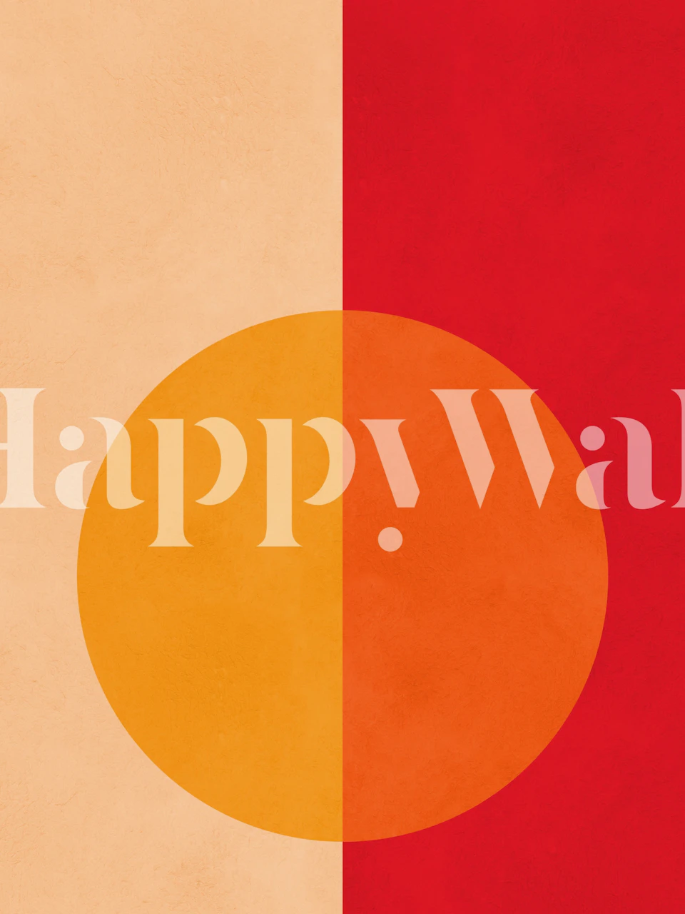 Papier peint Retro Sunset Aura dans une pièce