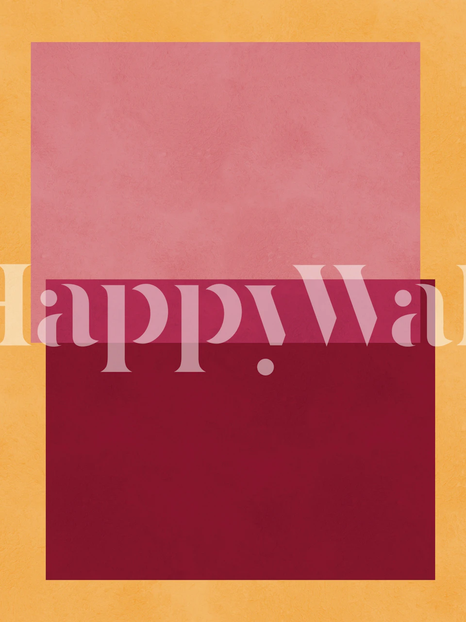 Sunset Harmony Blocks wallpaper in a room