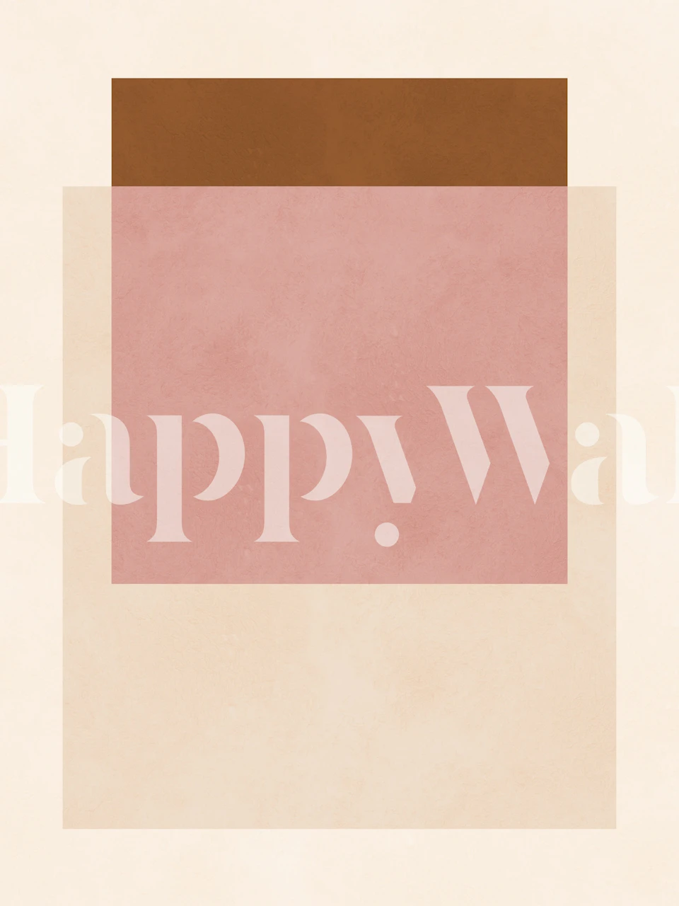 Papier peint Muted Geometric Layers dans une pièce