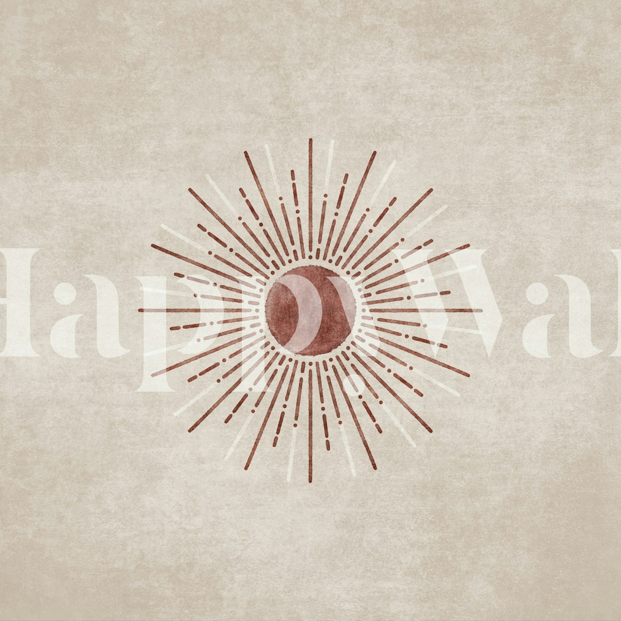 Design tapety Bej Sun v pokoji