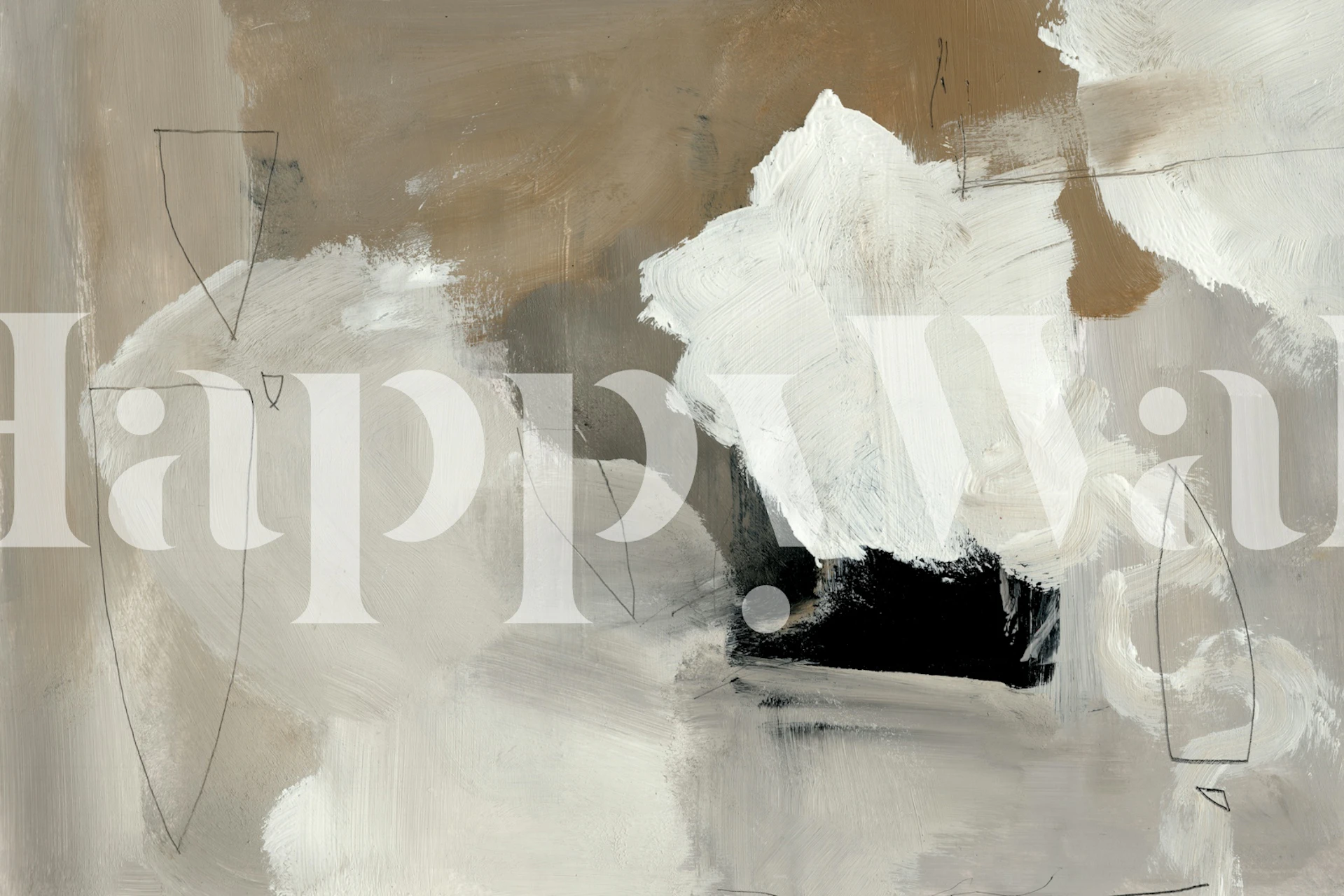 Dolomite wallpaper displayed in a room