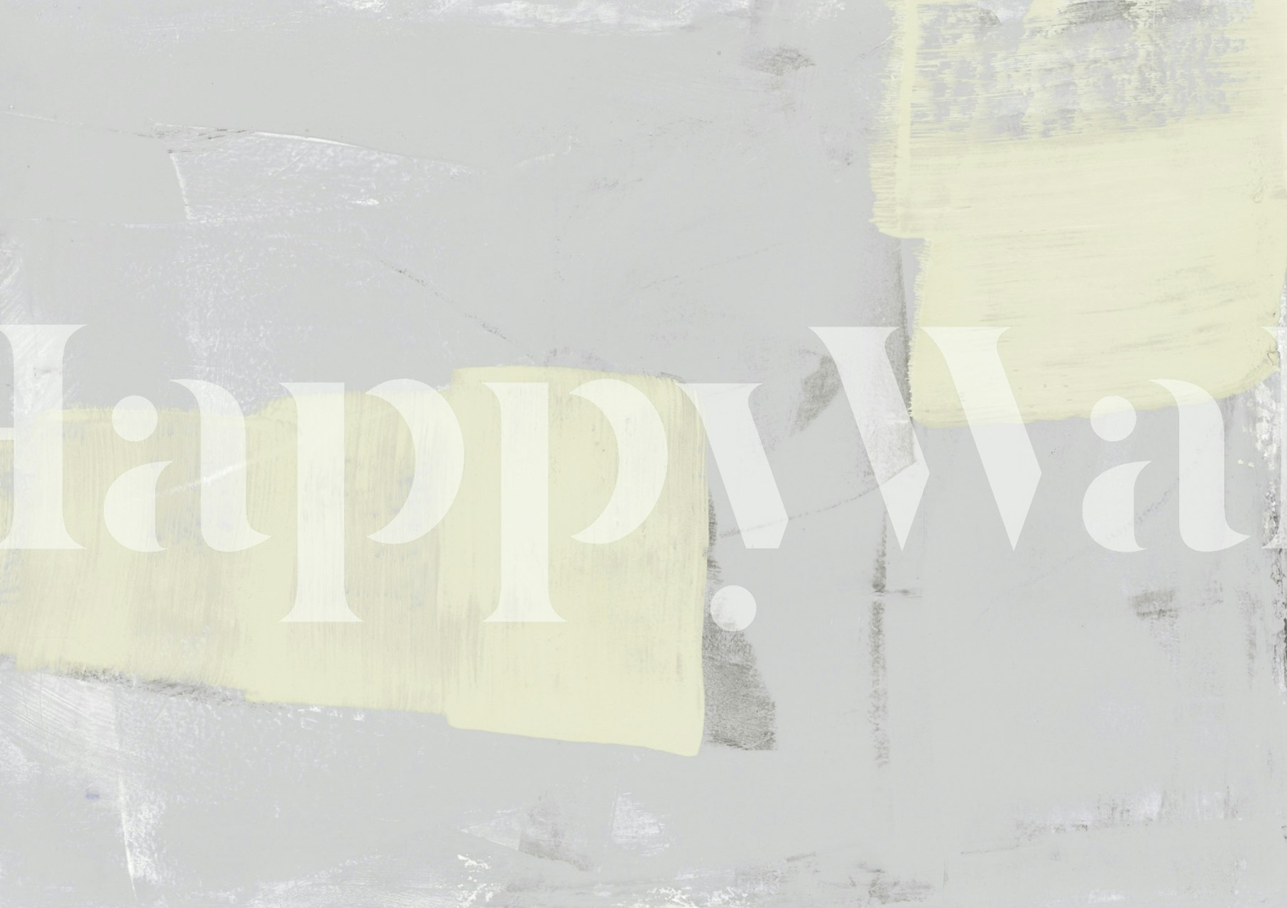 Pale Yellow Grey Texture tapet i et rom