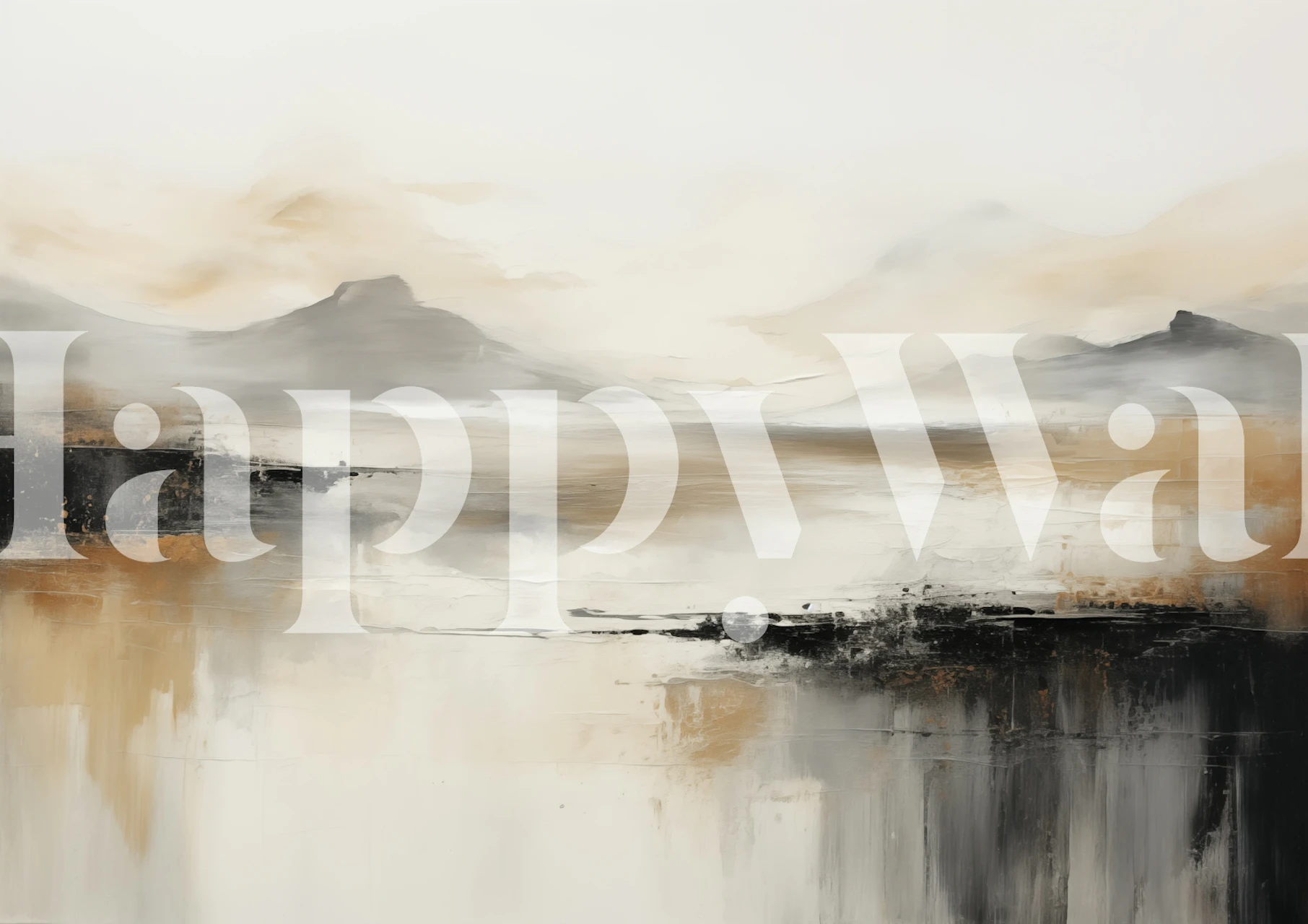 Papier peint Amber Waves A1 dans un cadre de pièce