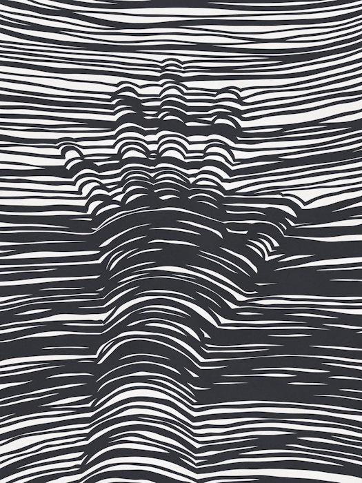 Black and White Abstract Hand Wallpaper