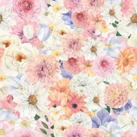 Soft Floral Dream Pattern tapet