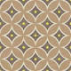 Retro brown Circles on Beige Linen