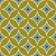Olive and Blue Geometric circle