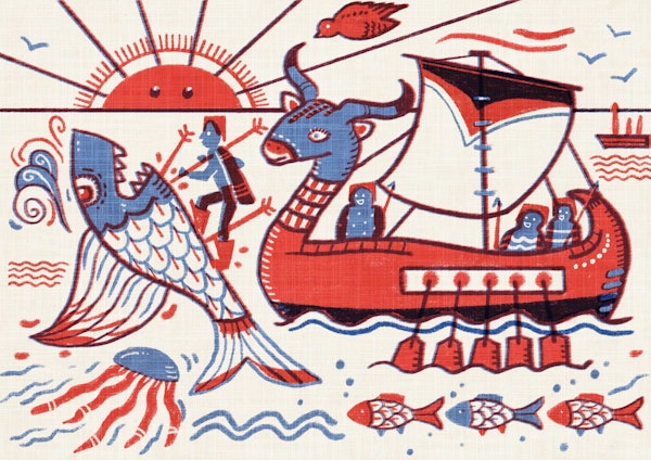 Ikarus flees from Athens