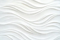Abstract Clay Waves Art White wallpaper