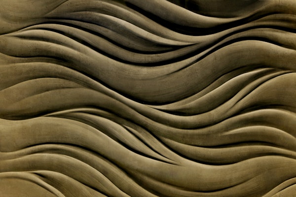 Abstract Clay Waves Art Dark Sepia