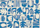 Matisse Abstract Modern Papercut Bold Blue
