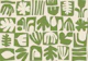 Matisse Abstract Modern Papercut Warm Green