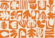 Matisse Abstract Modern Papercut Retro Orange