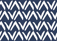 V Shape Chevron | White on Dark Blue Indigo tapetit