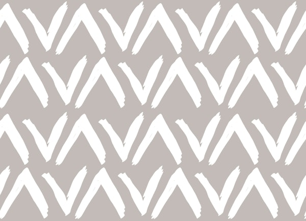 V Shape Chevron | White on Beige