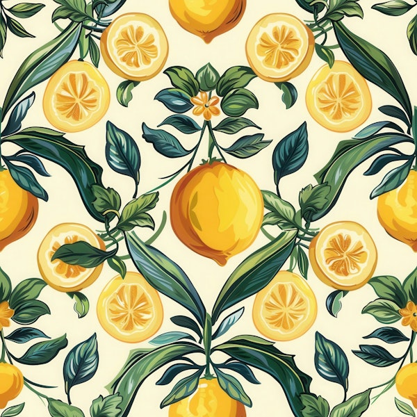 Mediterranean Citrus Tiles Amalfi Fresh