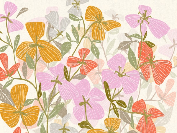 Floral statement flowering meadow