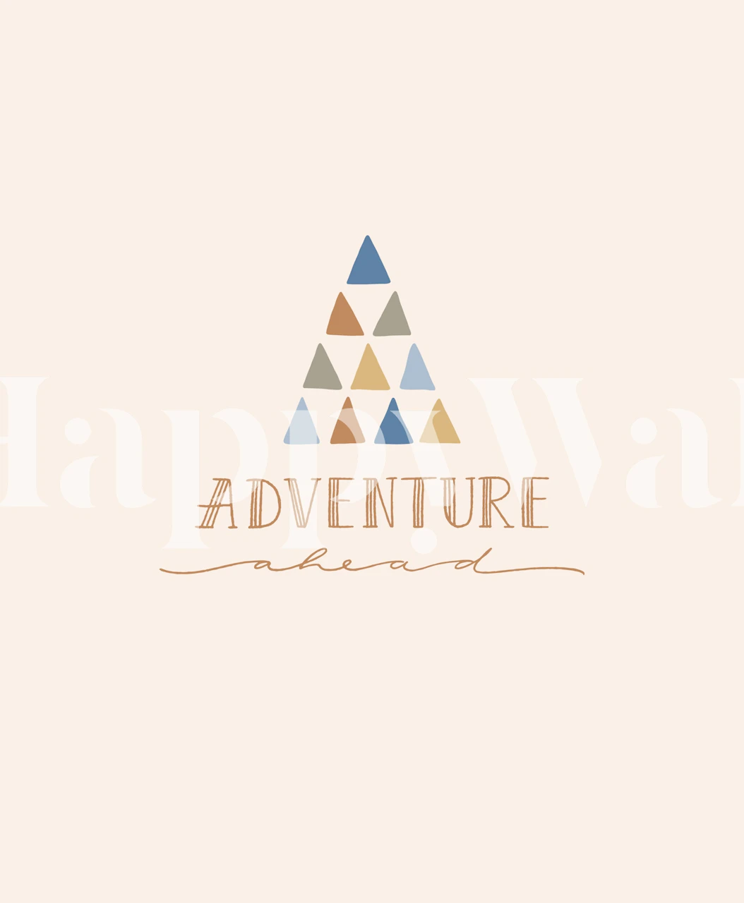 Adventure Ahead Boho Kids wallpaper in a room