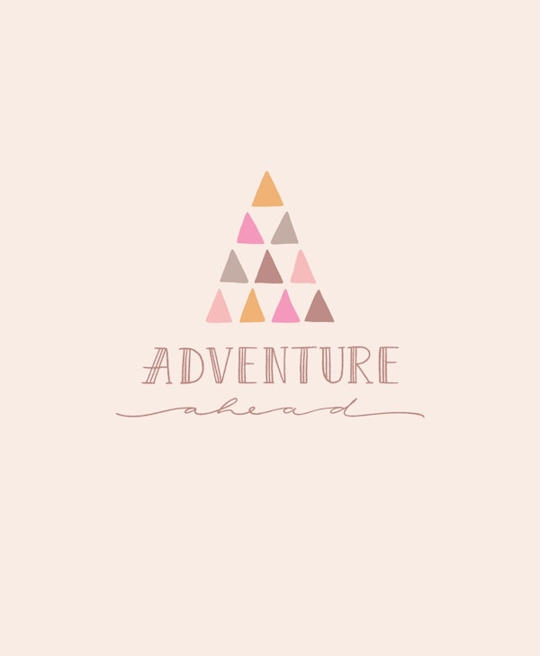 Adventure Ahead Pink Peach
