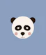 Cute Panda Blue
