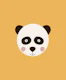Cute Panda Yellow