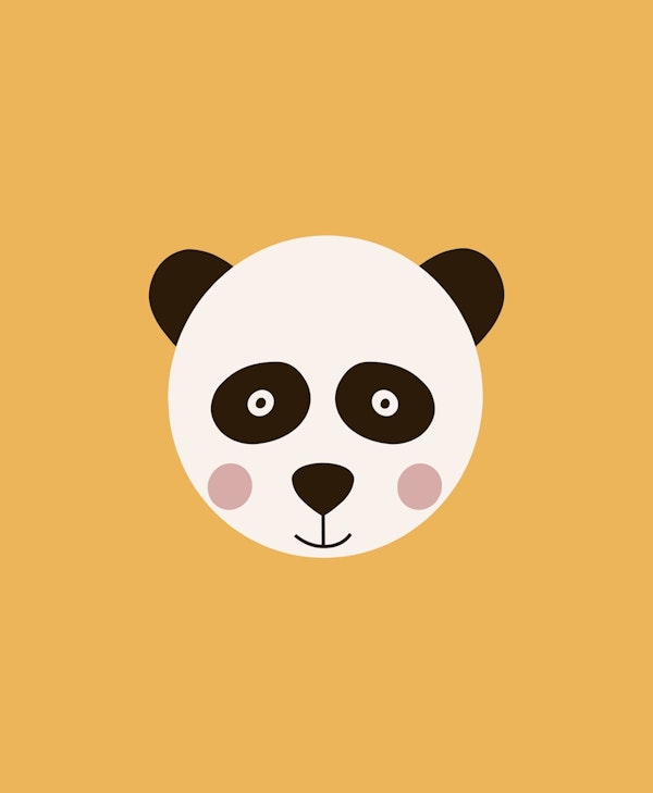 Cute Panda Yellow