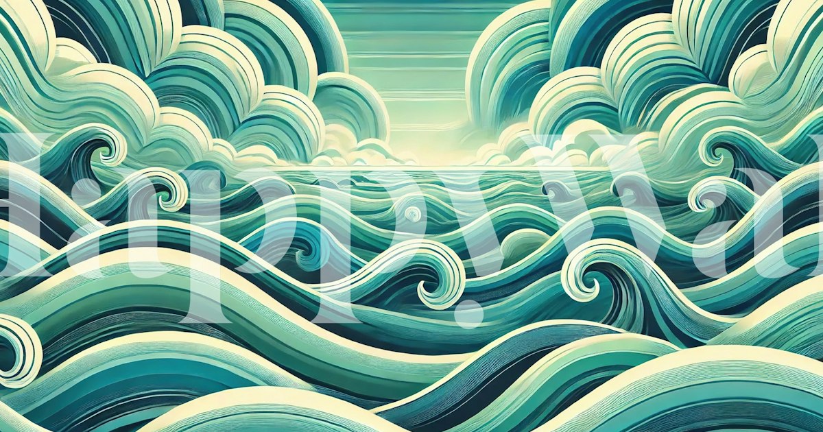 Wave Background Ocean Wave Abstract Wallpaper