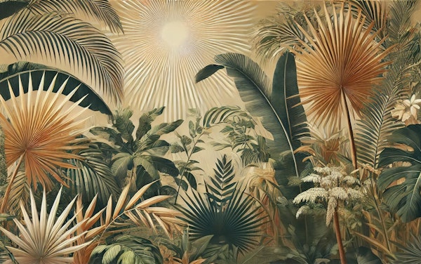 Sunlit Palm Serenity