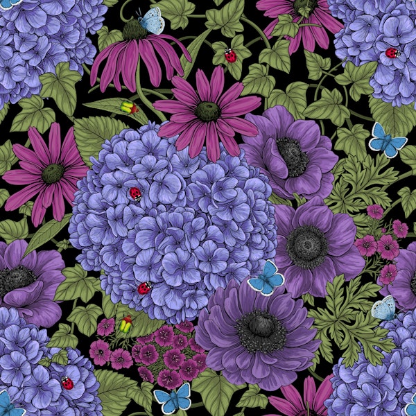Bold garden florals