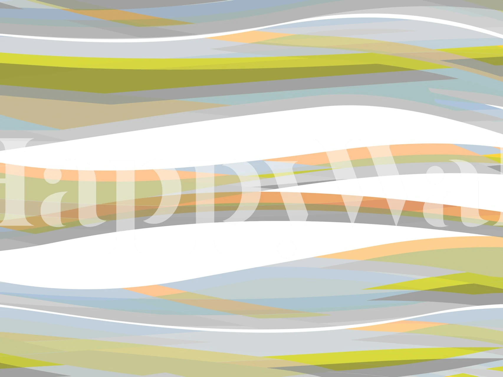 Organisk pastel wallpaper i et rum