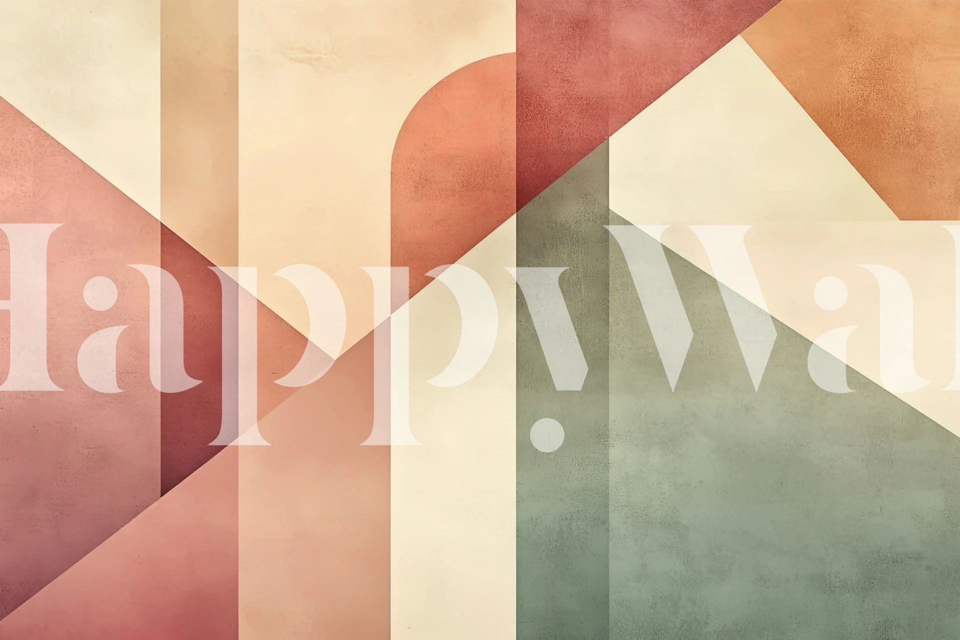 Golden Deco Wall #4 wallpaper in a room