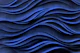 Abstract Clay Waves Art Cobalt