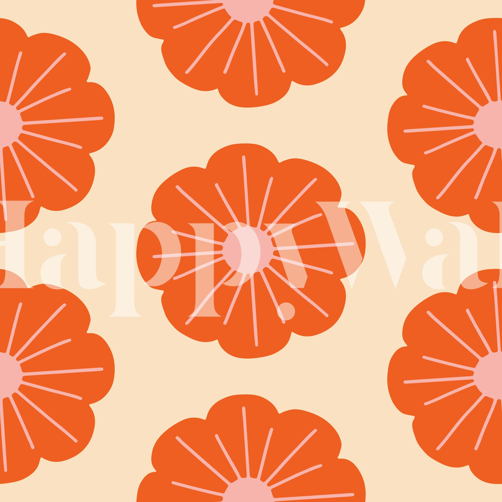 Pink Floral Retro Wallpaper for Home Decor