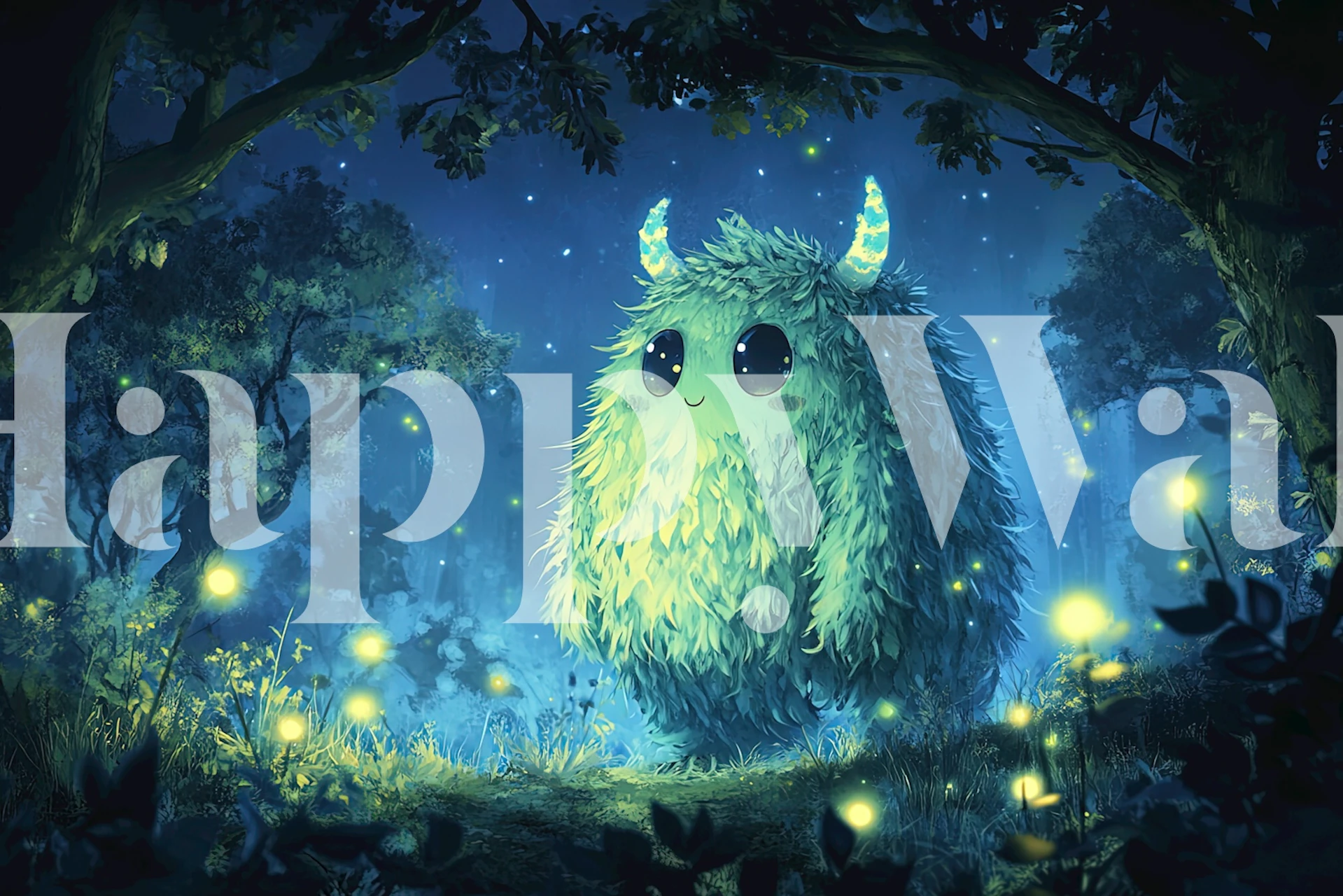 Fantástico Whimsical Dreamkeeper - Larry papel pintado en una habitación