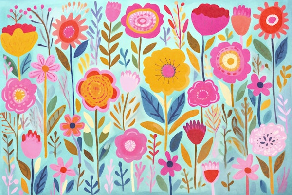 Colorful Spring Garden Joy