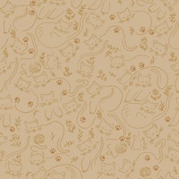 Sleeping cats (buff tone) tapete