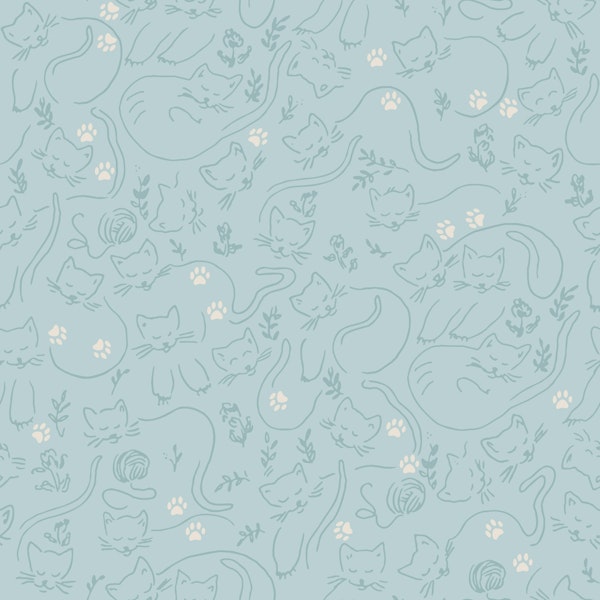 Serene blue cats