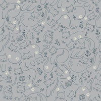 Cozy cats in the Meadow ταπετσαρία