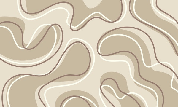 Earthy Beige Floating Shapes