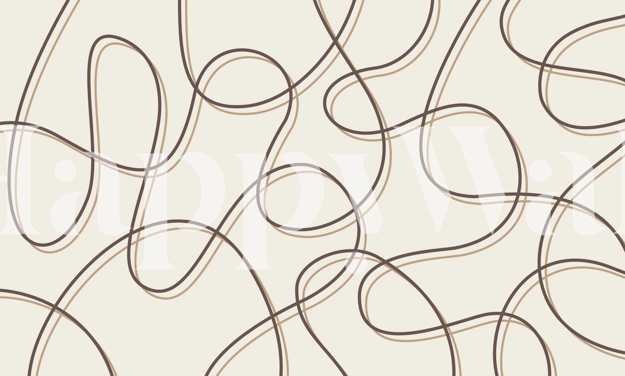 Abstract Lines Dance wallpaper on a wall