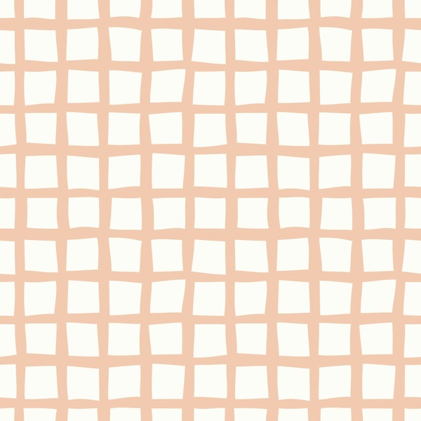 Organic Grid Peach Pink