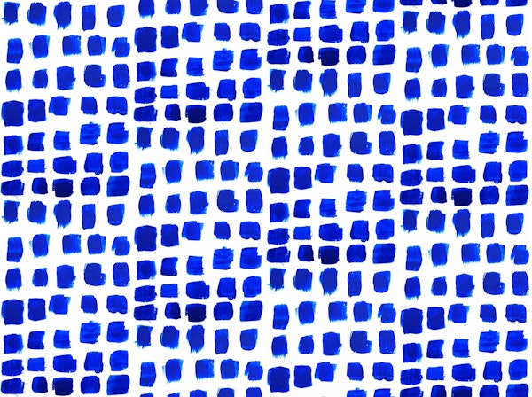 Cobalt Blue Brush Strokes
