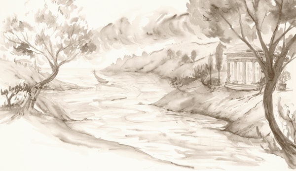 Classical River Landscape