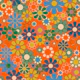 Groovy Flowers Retro Garden Floral Pattern