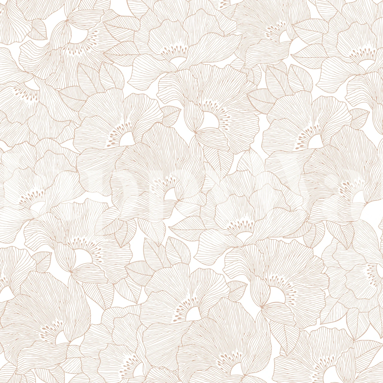 Návrh tapety Vintage Floral Dreams v místnosti