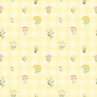 My Sunny Gingham Wildflower Meadow tapeta