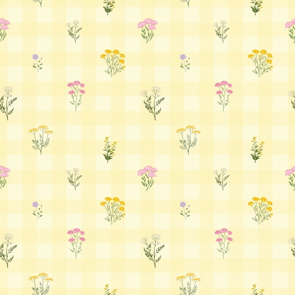 My Sunny Gingham Wildflower Meadow