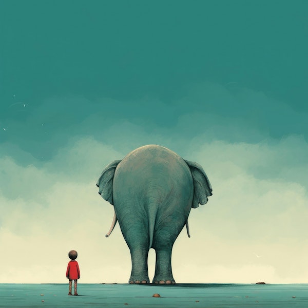 Minimal Elephant and Child