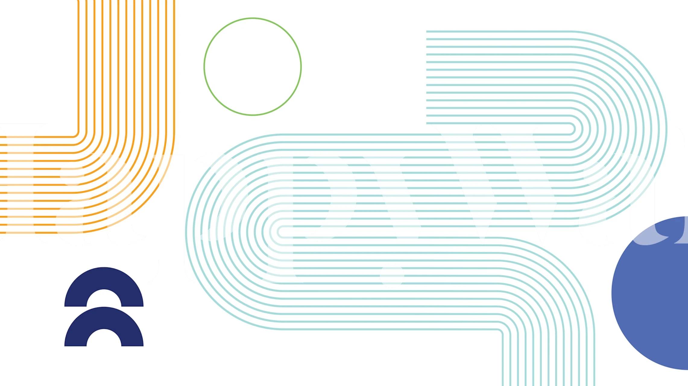 Tapeta Minimalist Geometric Flow w pokoju